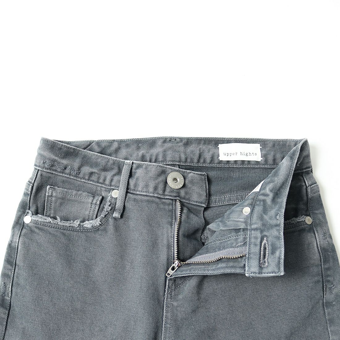 upper hights [アッパーハイツ] THE STELLA ストレッチデニムパンツ [86121902SMK] SMOKE