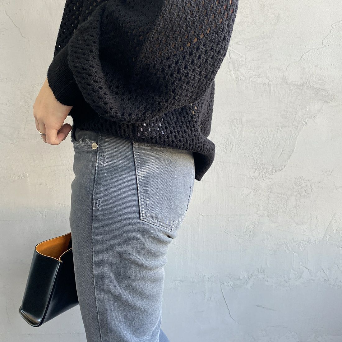 upper hights [アッパーハイツ] THE STELLA ストレッチデニムパンツ [86121902SMK] SMOKE