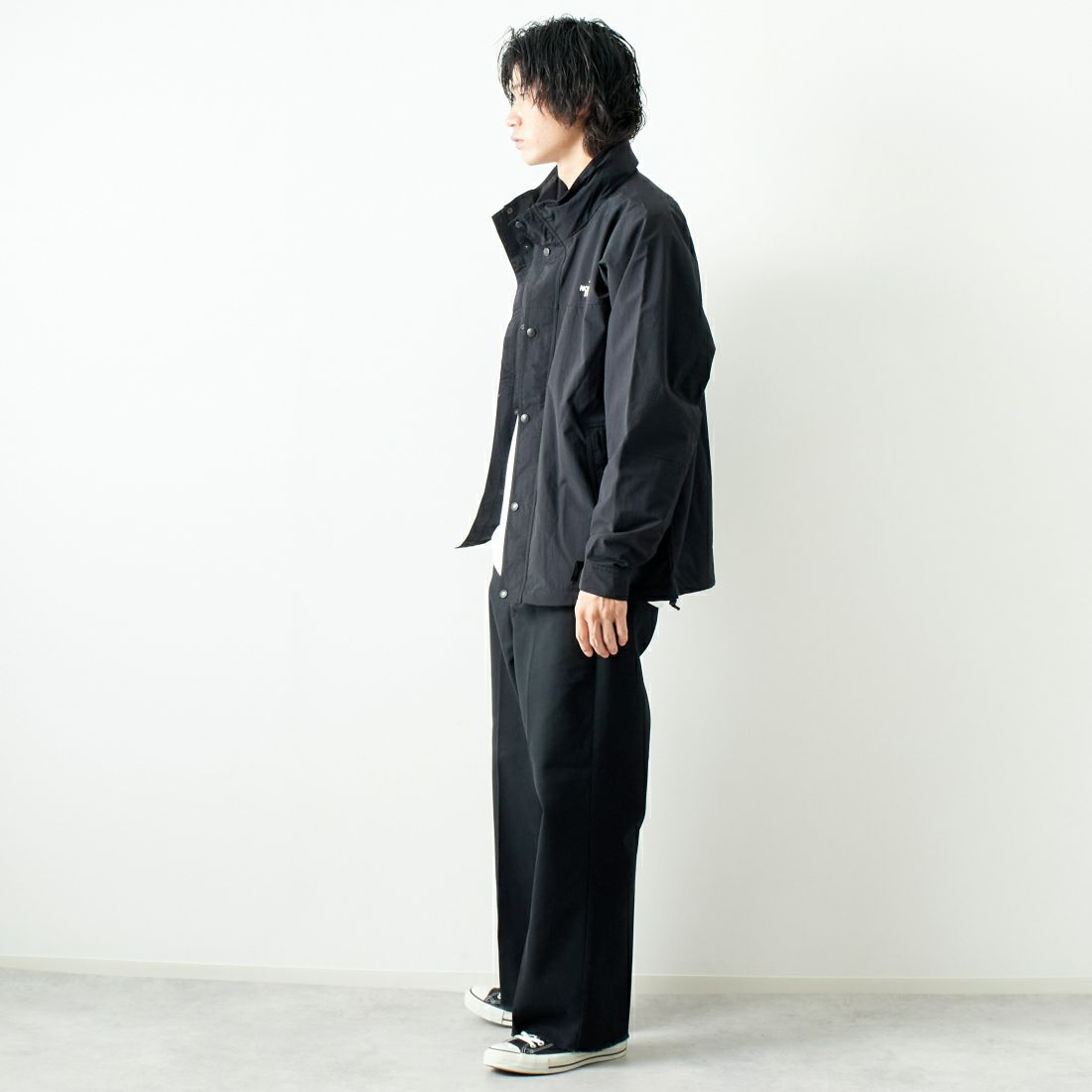 THE NORTH FACE [ザ ノースフェイス] ハイドレナウィンドジャケット [NP72131] K ﾌﾞﾗｯｸ &&モデル身長：182cm 着用サイズ：XL&&