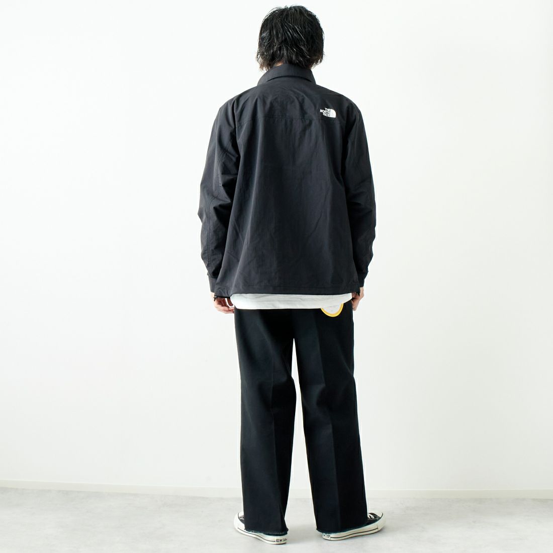 THE NORTH FACE [ザ ノースフェイス] ハイドレナウィンドジャケット [NP72131] K ﾌﾞﾗｯｸ &&モデル身長：182cm 着用サイズ：XL&&