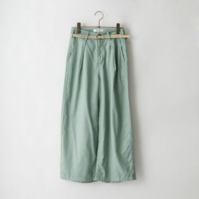 直販ショッピング Arts&science Side tuck culottes リネン 黒