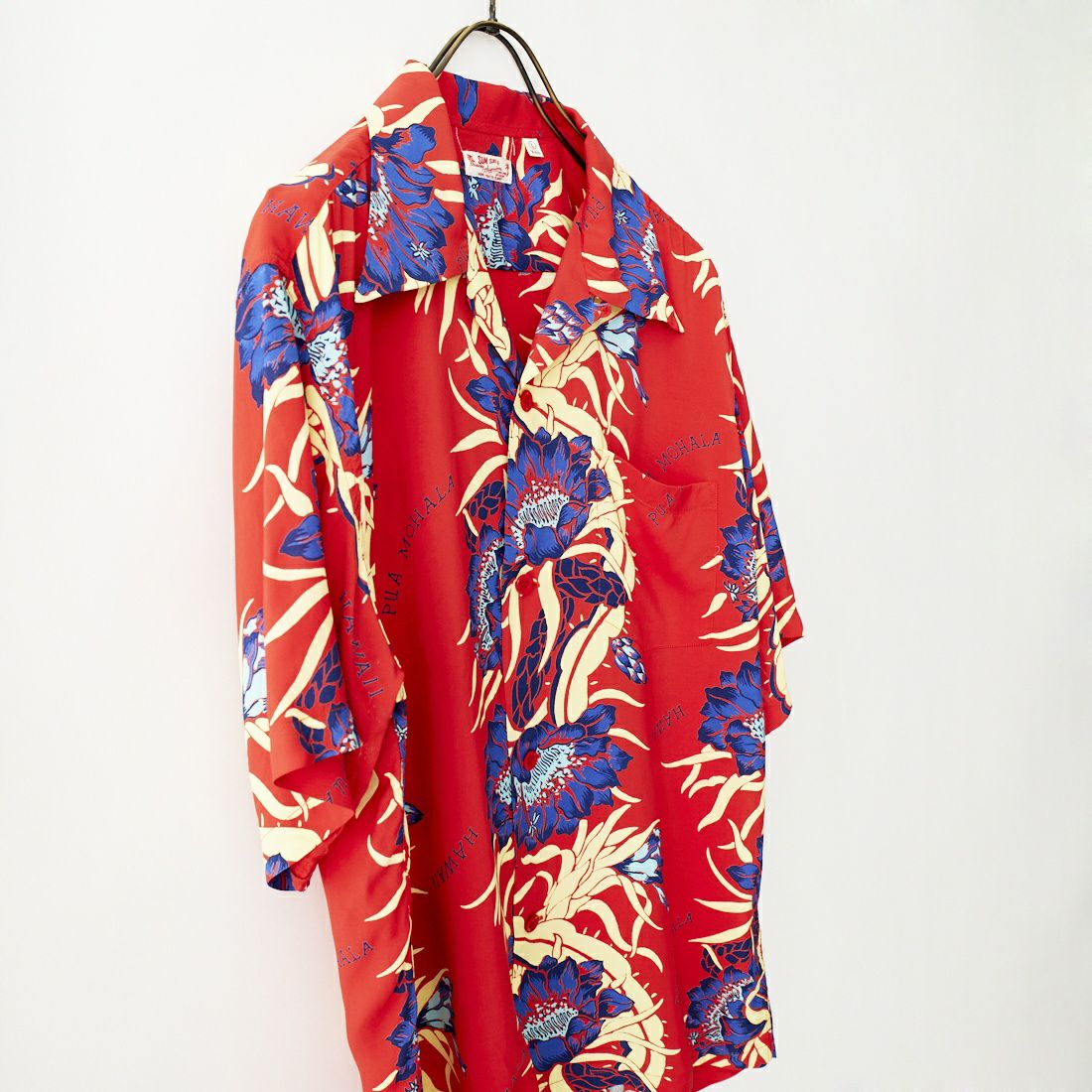 SUN SURF [サンサーフ] PUA MOHALA レーヨンハワイアンシャツ [SS38796] 165 RED