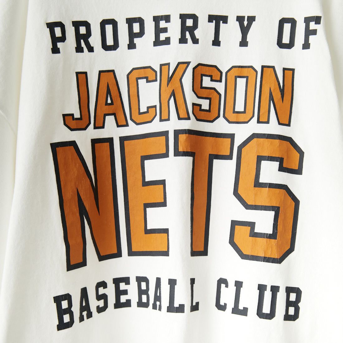 JACKSON MATISSE × JEANS FACTORY [ジャクソンマティス × ジーンズファクトリー] 別注 PROPERTY OF JACKSON NETS Tシャツ [JM22SSJF01-JF] WHITE