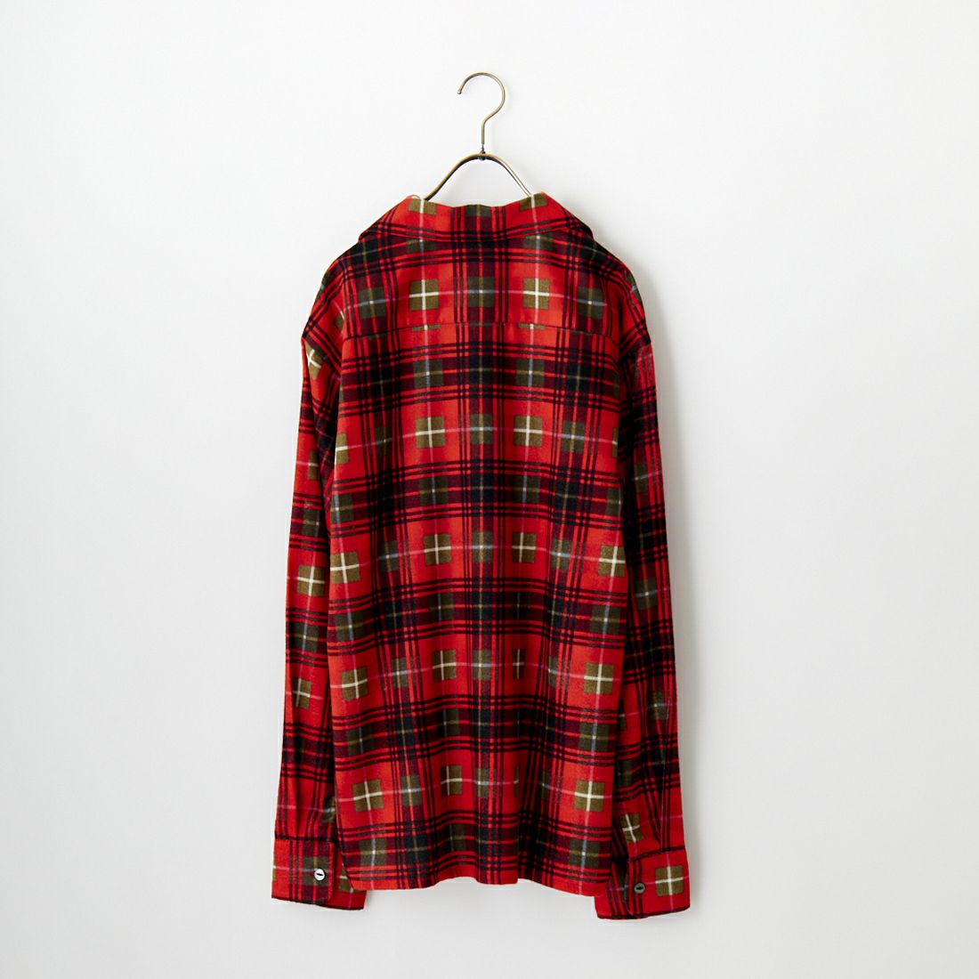 Needles [ニードルズ] フランネルワンナップカラーシャツ [LQ153] E RED/BLK
