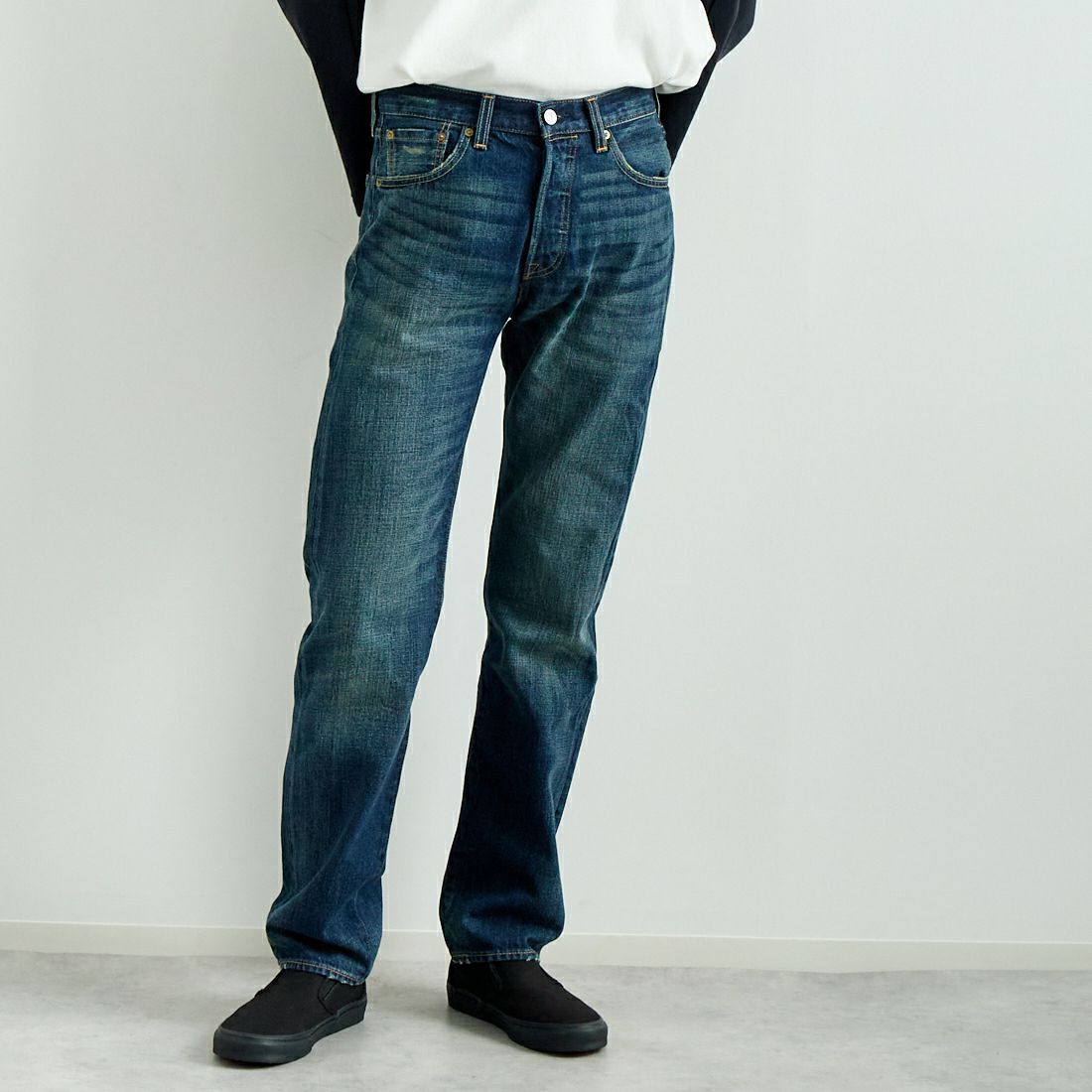 LEVI'S [リーバイス] 501 リーバイス オリジナルフィット [00501-14] 85 AUTHENT &&モデル身長：182cm 着用サイズ：29&&