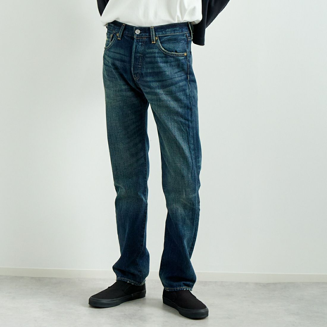LEVI'S [リーバイス] 501 リーバイス オリジナルフィット [00501-14] 85 AUTHENT &&モデル身長：182cm 着用サイズ：29&&