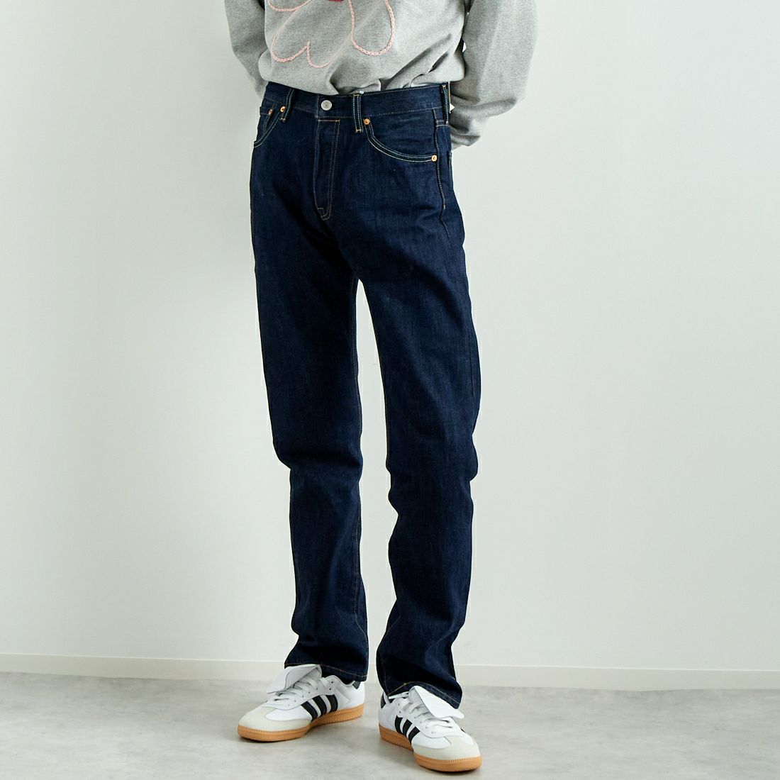 LEVI'S [リーバイス] 501 リーバイス オリジナルフィット [00501-14] 84 CRISPY &&モデル身長：182cm 着用サイズ：30&&