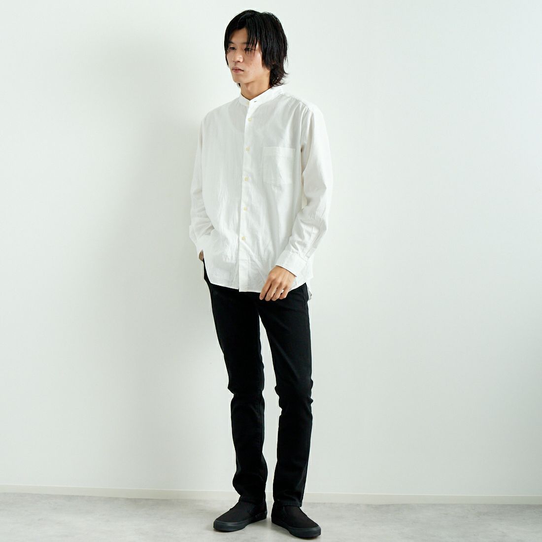 Levi’s [リーバイス] 511 クラシック スリムストレッチブラックカラーデニム [04511-15] 07 NIGHTSH &&モデル身長：182cm 着用サイズ：29&&