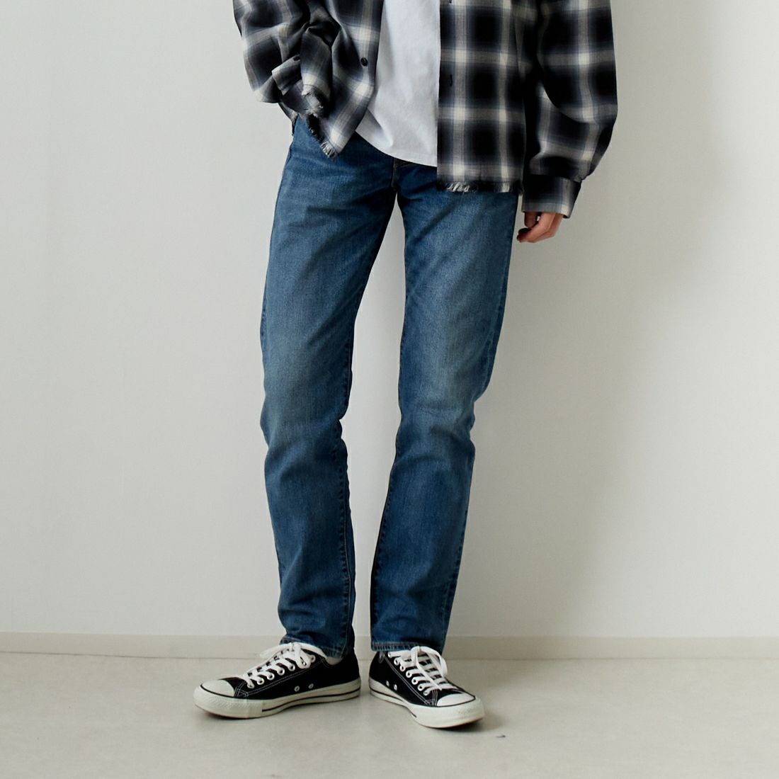 LEVI'S [リーバイス] レギュラーテーパード 502(TM) [29507-00] 65 DARK VI &&モデル身長：182cm 着用サイズ：29&&