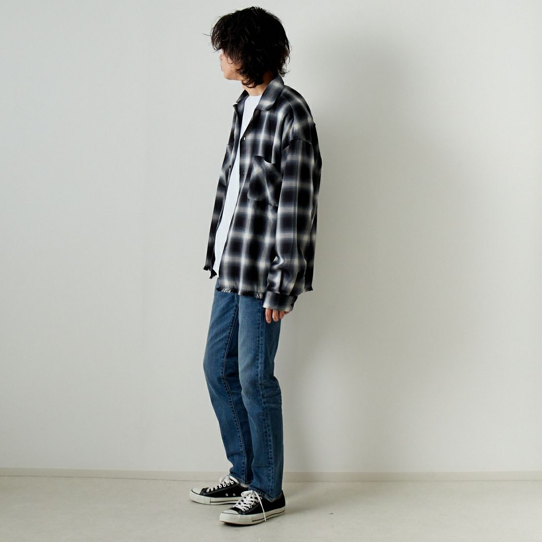 LEVI'S [リーバイス] レギュラーテーパード 502(TM) [29507-00] 65 DARK VI &&モデル身長：182cm 着用サイズ：29&&