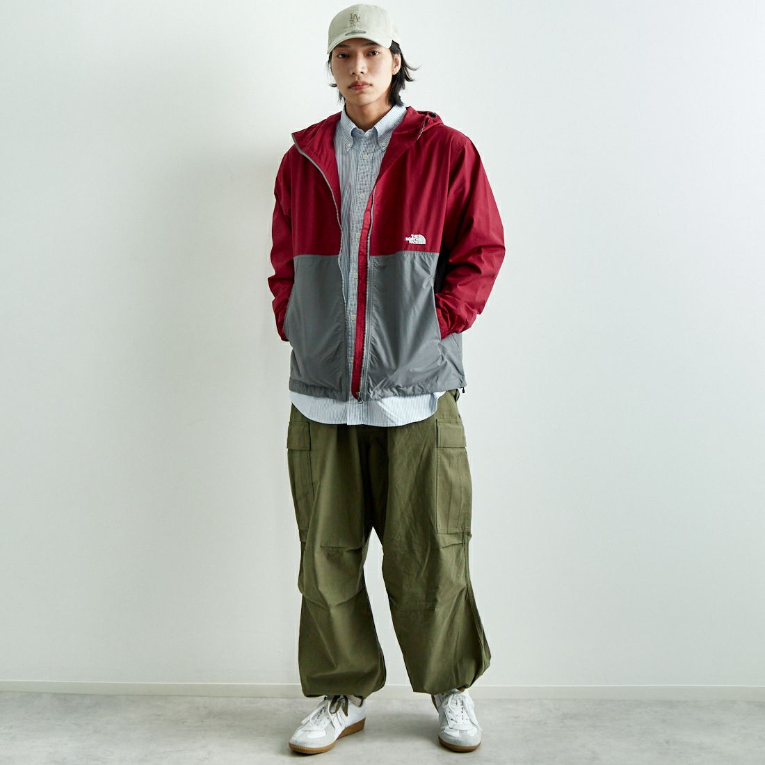 THE NORTH FACE [ザ ノースフェイス] コンパクトジャケット [NP72230] BS &&モデル身長：179cm 着用サイズ：L&&