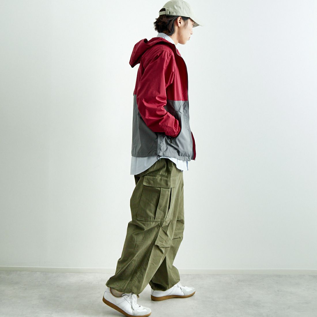 THE NORTH FACE [ザ ノースフェイス] コンパクトジャケット [NP72230] BS &&モデル身長：179cm 着用サイズ：L&&