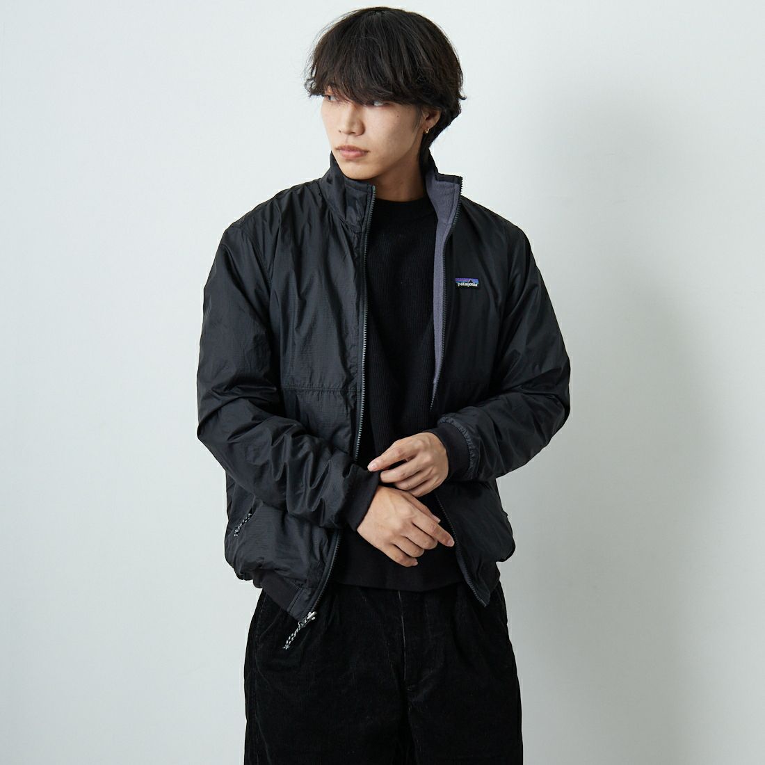 BLK&&モデル身長：179cm 着用サイズ：M&&