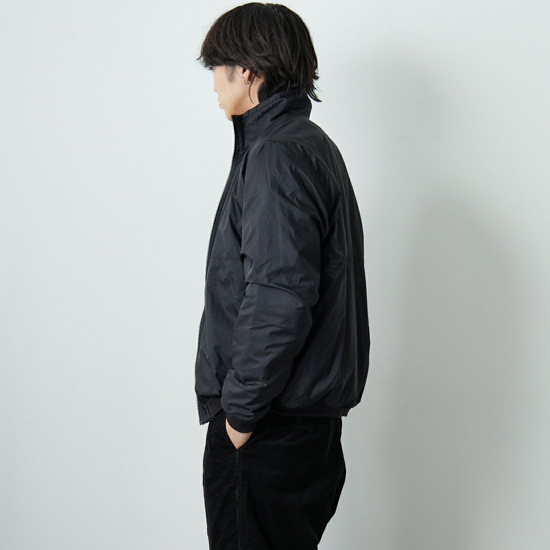 patagonia [パタゴニア] メンズ リバーシブル シェルド マイクロディニ ジャケット [26215] BLK &&モデル身長：179cm 着用サイズ：M&&