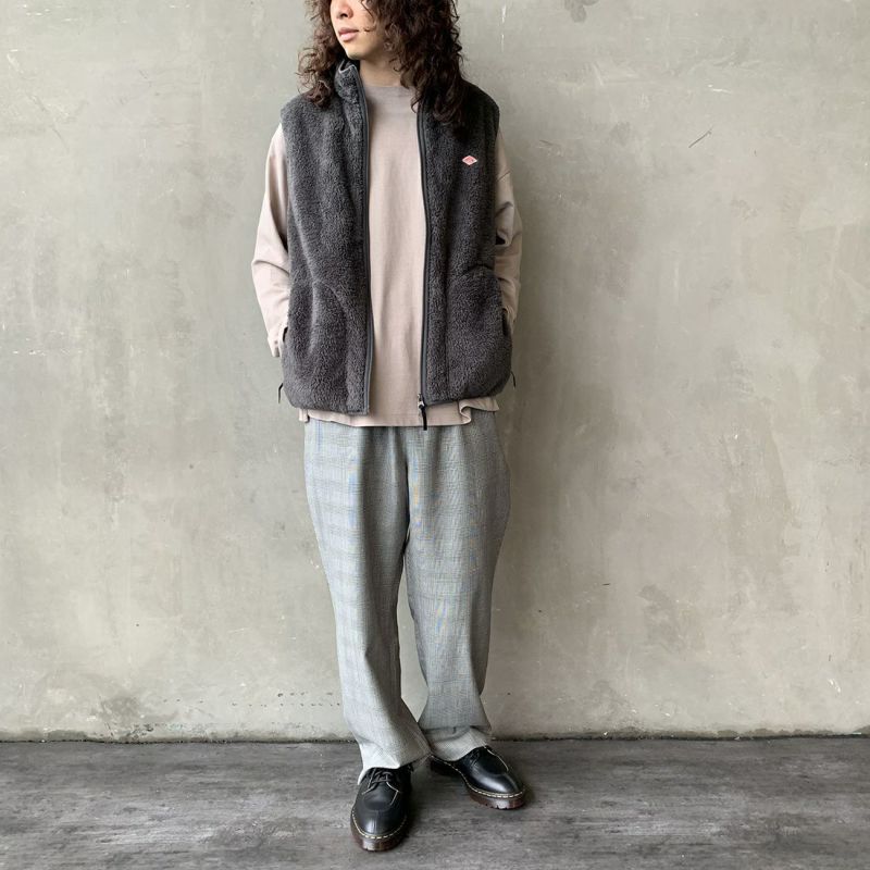 DANTON [ダントン] ハイパイルボアフリース スタンドカラーベスト [DT-A0177HPF]｜ジーンズファクトリー公式通販サイト -  JEANS FACTORY Online Shop