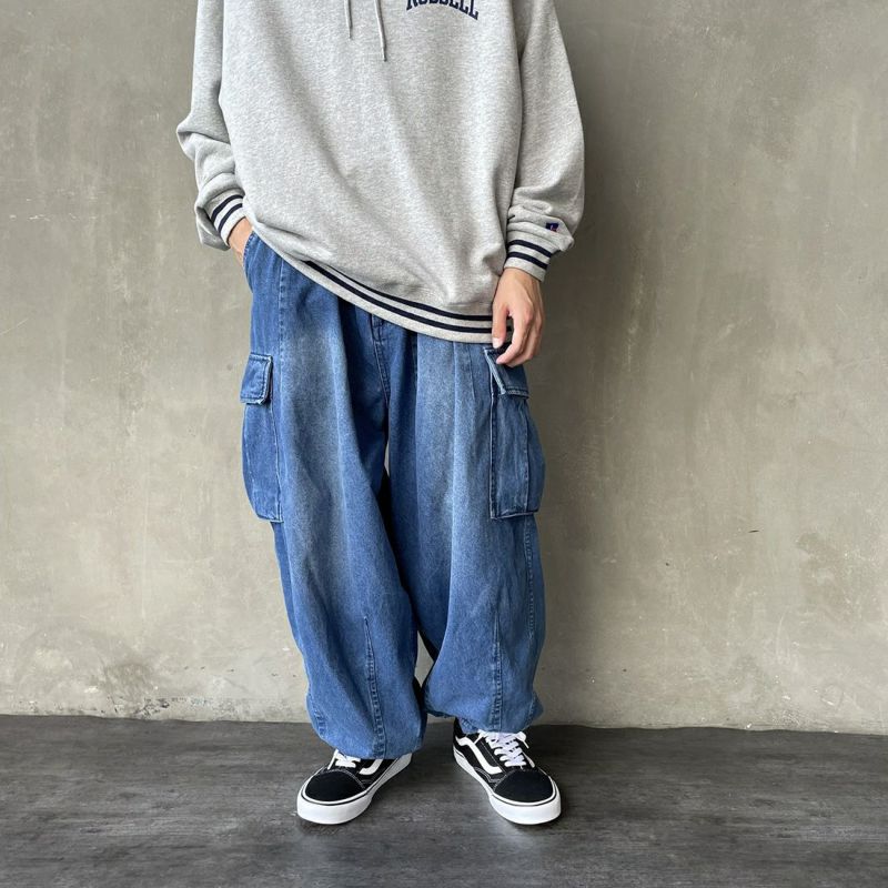 Jeans Factory Clothes [ジーンズファクトリークローズ] デニムワイド BDUカーゴパンツ [JFC-224-077]