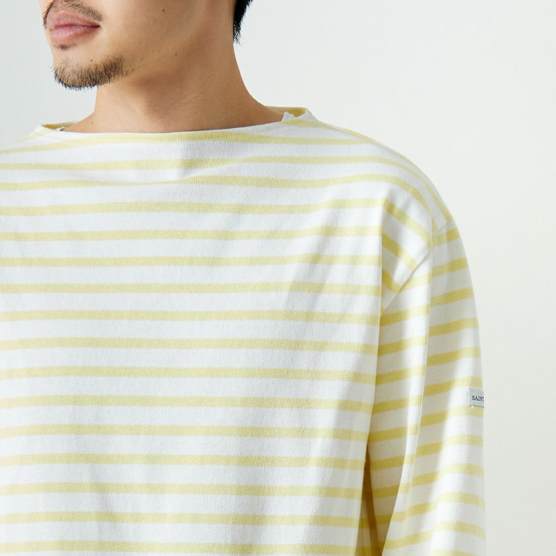 ST.JAMES [セントジェームス] バスクボーダーロングスリーブTシャツ [OUESSANT] NEI/ZES