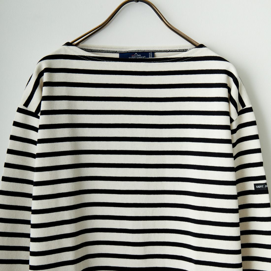 ST.JAMES [セントジェームス] バスクボーダーロングスリーブTシャツ [OUESSANT] ECR/NOI