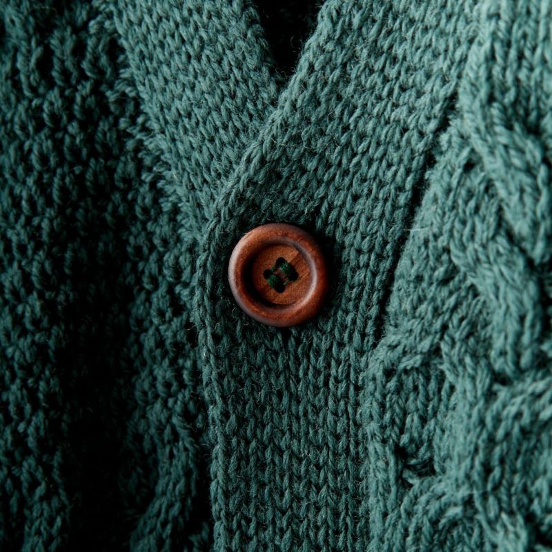 Oldderby Knitwear [オールドダービー ニットウエア] アラン編みマルチステッチカーディガン [JM4009] PINO