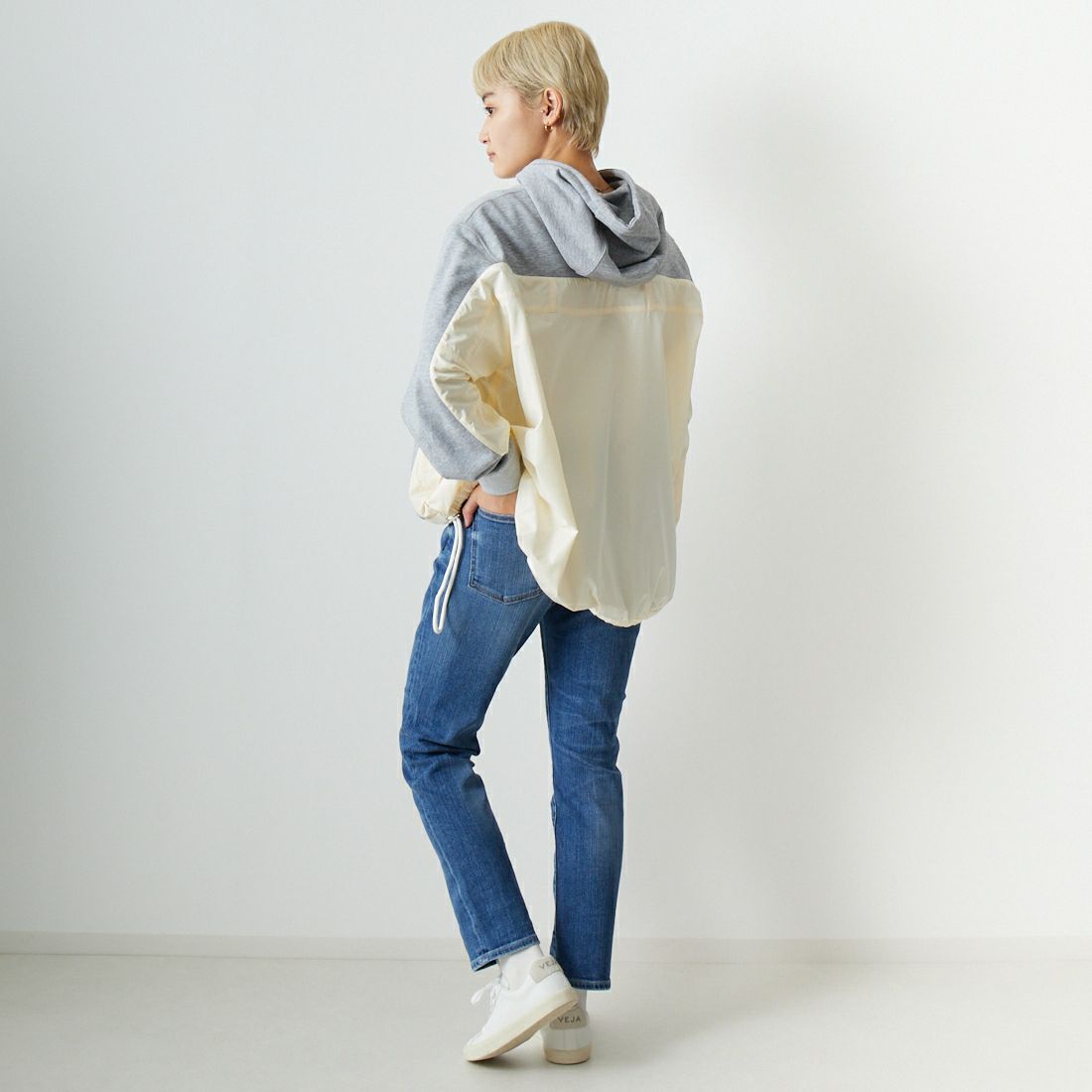 RED CARD TOKYO [レッドカード トーキョー] 30th Anniversary ハイライズ スリムテーパードデニム [26230301FMD] A-FINE MID &&モデル身長：160cm 着用サイズ：24&&