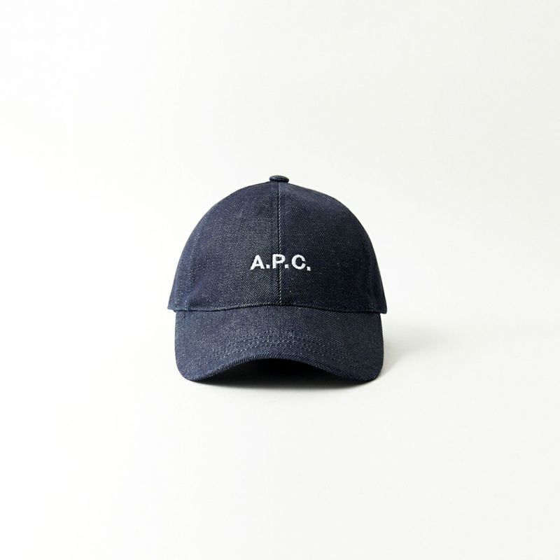 A.P.C. [アー・ペー・セー] ロゴ刺繍 デニムキャップ [CASQUETTE-CHARLIE]