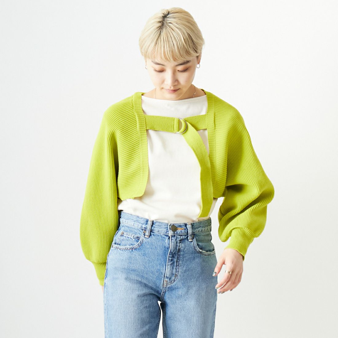 LIME&&モデル身長：160cm 着用サイズ：ONE SIZE&&