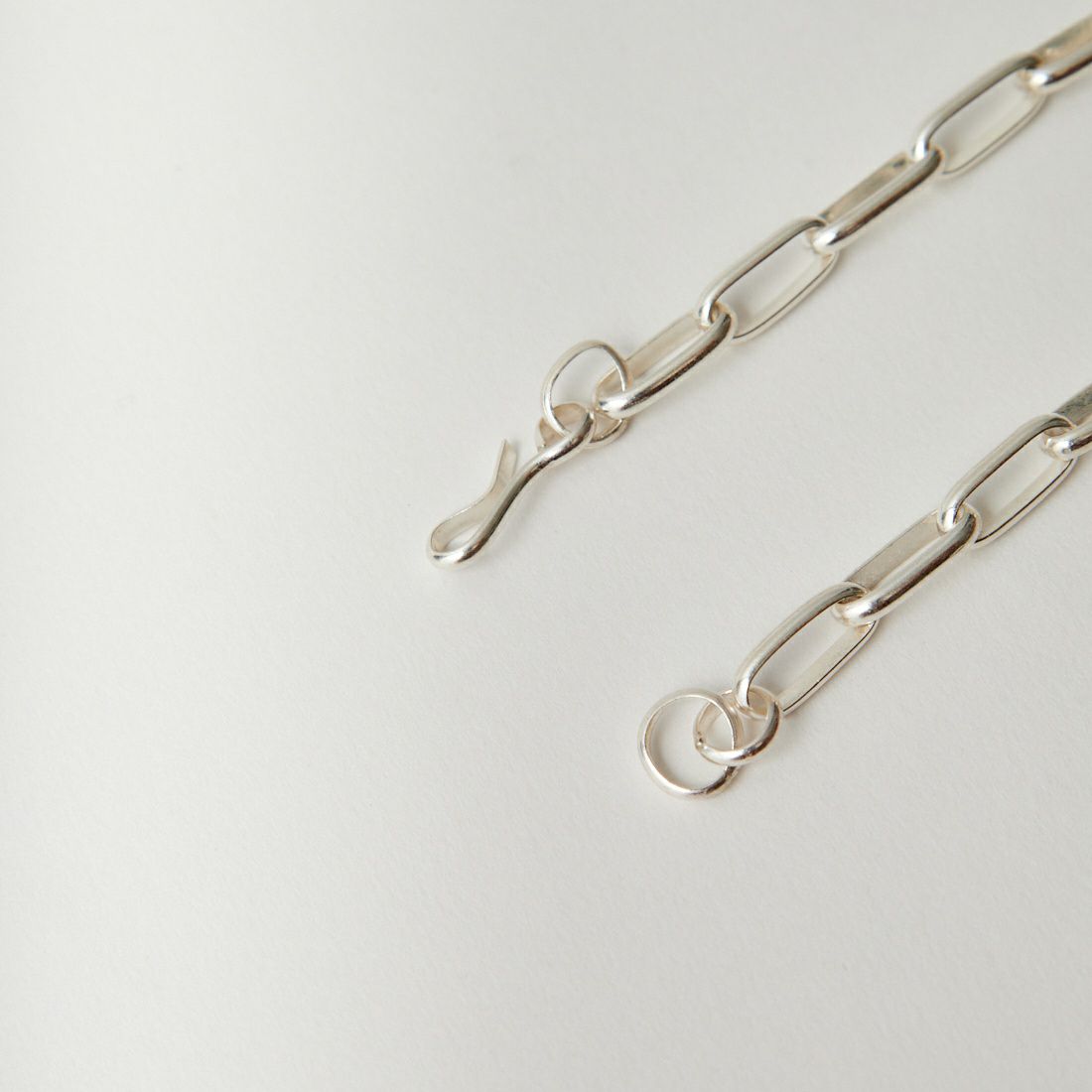 Indian Jewelry [インディアンジュエリー] ハンドメイドチェーン ブレスレット/アンクレット [CHAIN-BRACELET-14] SILVER