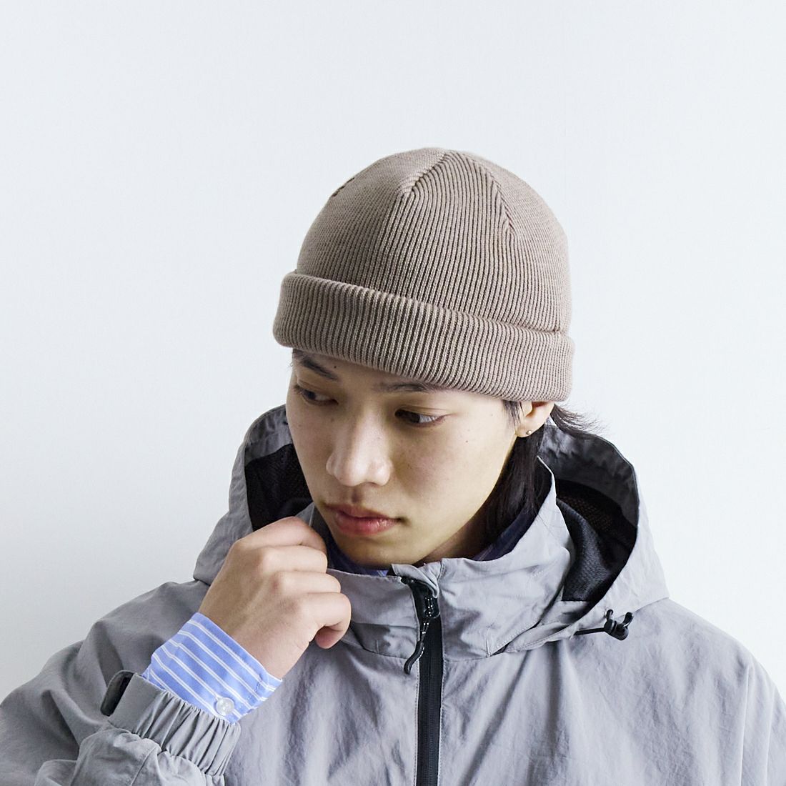 RACAL [ラカル] ロールニットキャップ [RL-18-935] BEIGE