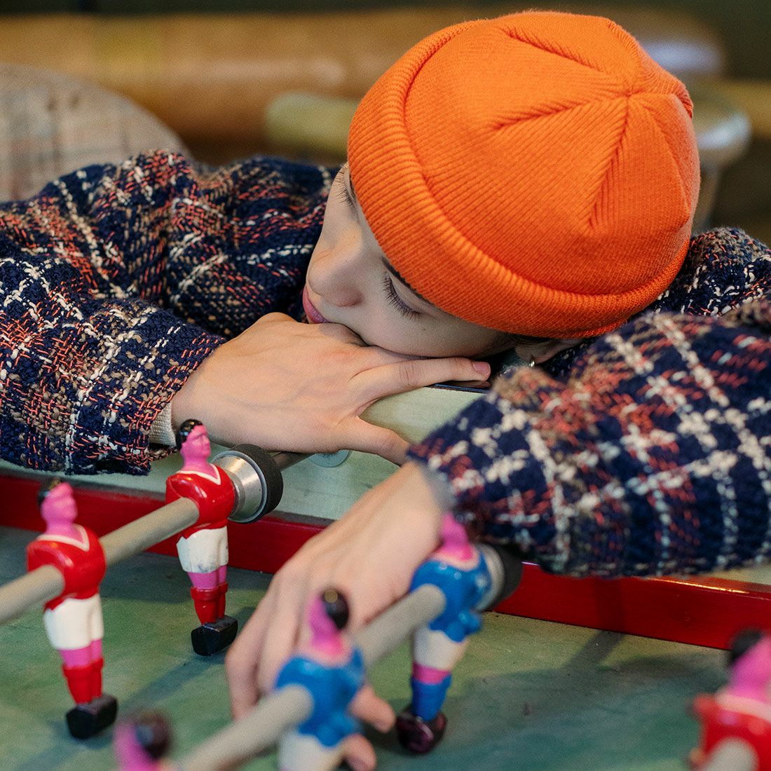 RACAL [ラカル] ロールニットキャップ [RL-18-935] ORANGE