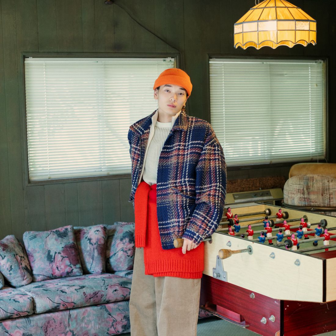 RACAL [ラカル] ロールニットキャップ [RL-18-935] ORANGE