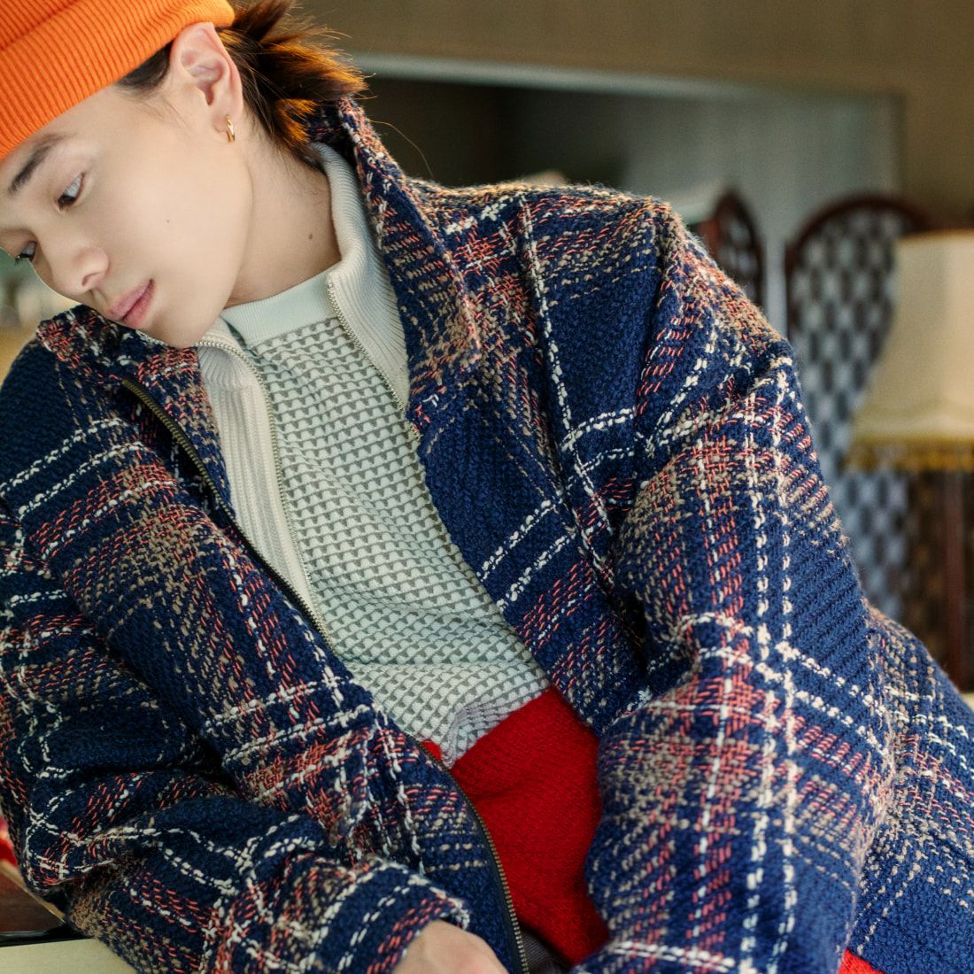 RACAL [ラカル] ロールニットキャップ [RL-18-935] ORANGE