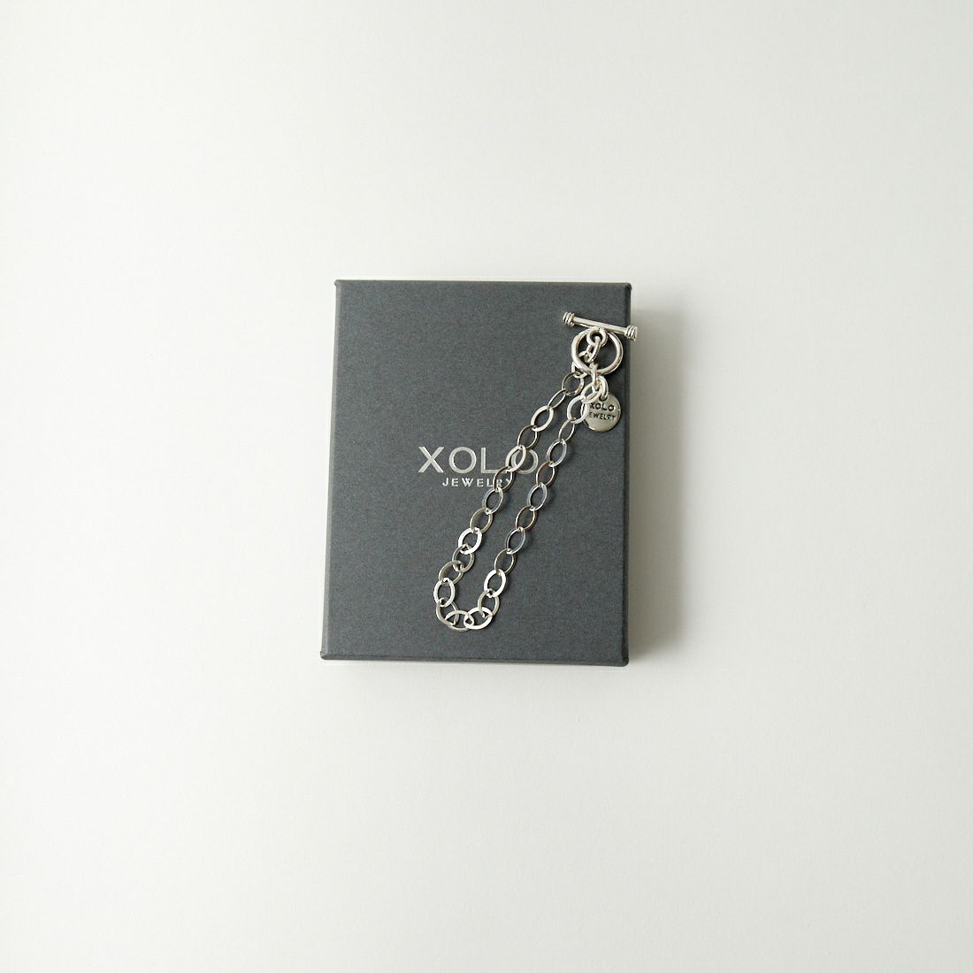 XOLO JEWELRY [ショロジュエリー] GLITTER LINK 5mm ブレスレット [XOB068-19] SILVER