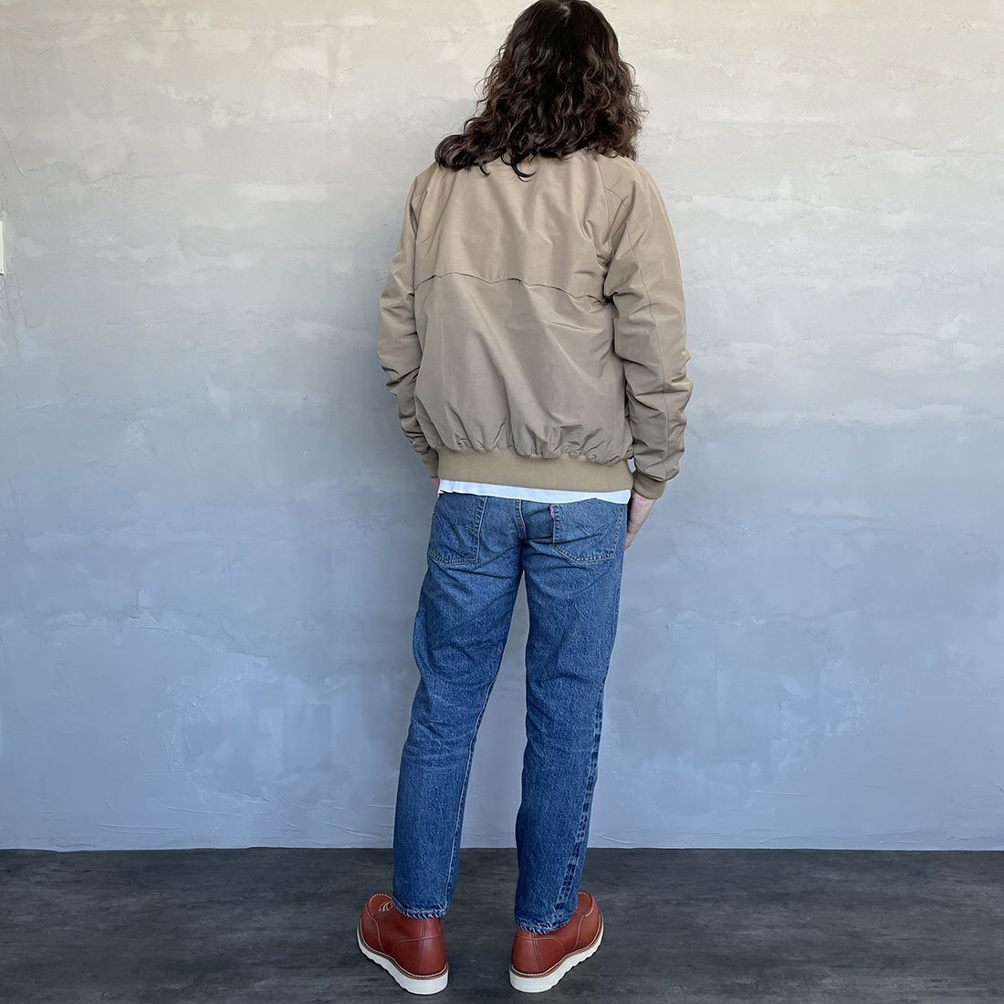 WAREHOUSE [ウエアハウス] 2ND-HAND デニムパンツ(USED WASH) [1105] UW (USED WASH 中)&&モデル身長：173cm 着用サイズ：31&&