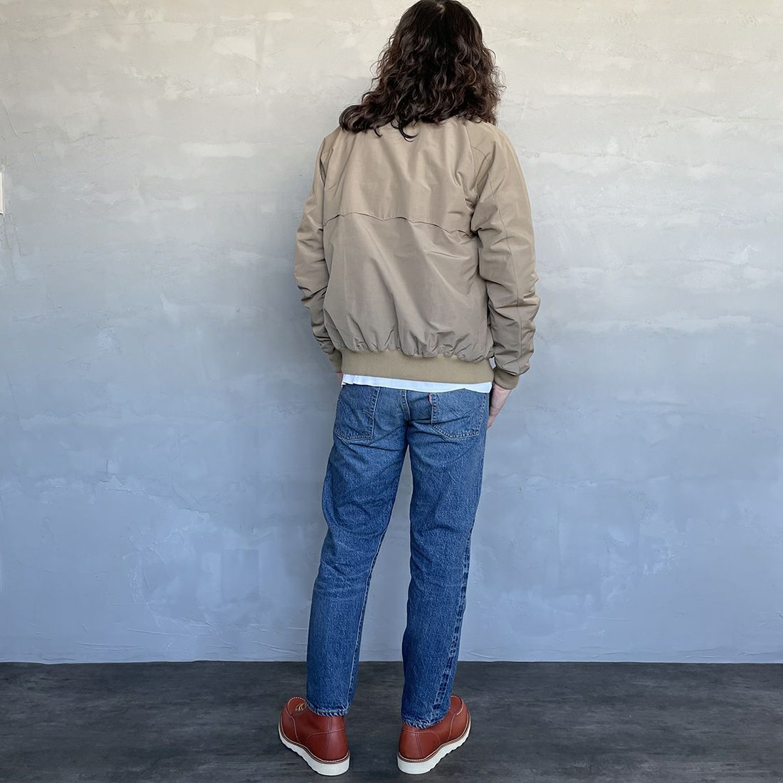 WAREHOUSE [ウエアハウス] 2ND-HAND デニムパンツ(USED WASH) [1105] UW (USED WASH 中)&&モデル身長：173cm 着用サイズ：31&&