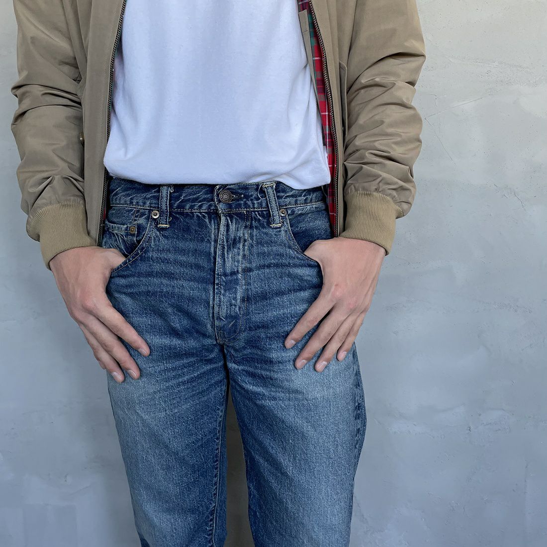 WAREHOUSE [ウエアハウス] 2ND-HAND デニムパンツ(USED WASH) [1105] UW (USED WASH 中)