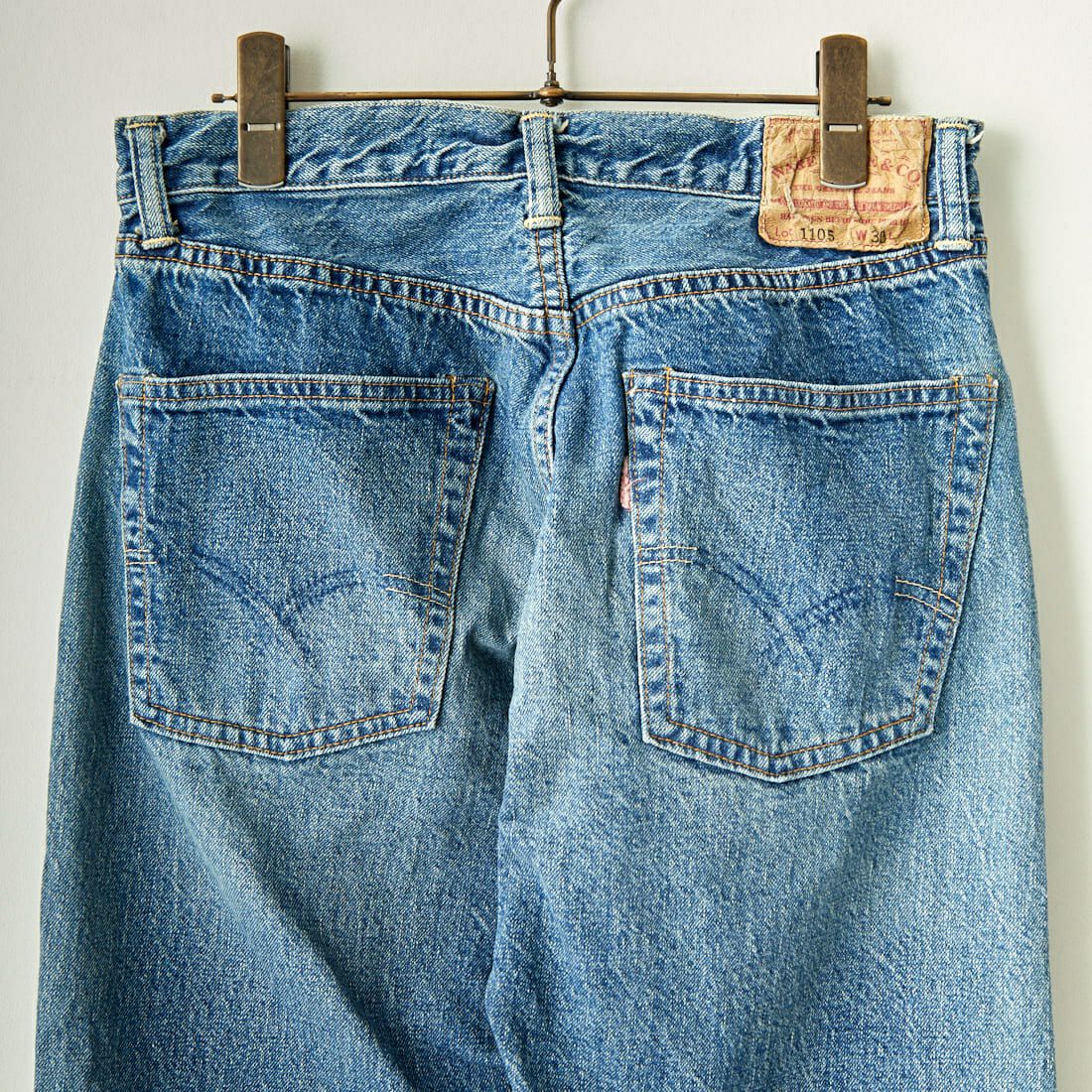 WAREHOUSE [ウエアハウス] 2ND-HAND デニムパンツ(USED WASH) [1105] U/W PALE