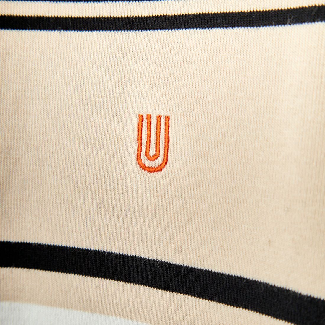 UNIVERSAL OVERALL [ユニバーサルオーバーオール] 別注 ロングスリーブ スキッパーラガーシャツ [U2313150IN-JF] ECRU/BLACK