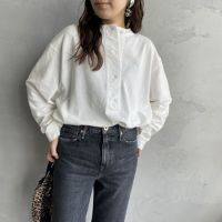 01 WHITE&&モデル身長：156cm 着用サイズ：F0&&