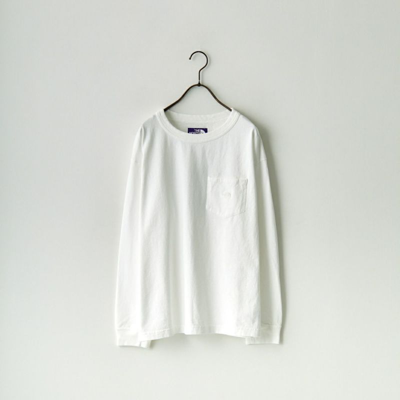 THE NORTH FACE PURPLE LABEL [ザ ノースフェイス パープルレーベル] 7ozロングスリーブポケットTシャツ [NT3305N] OW OFF WHI