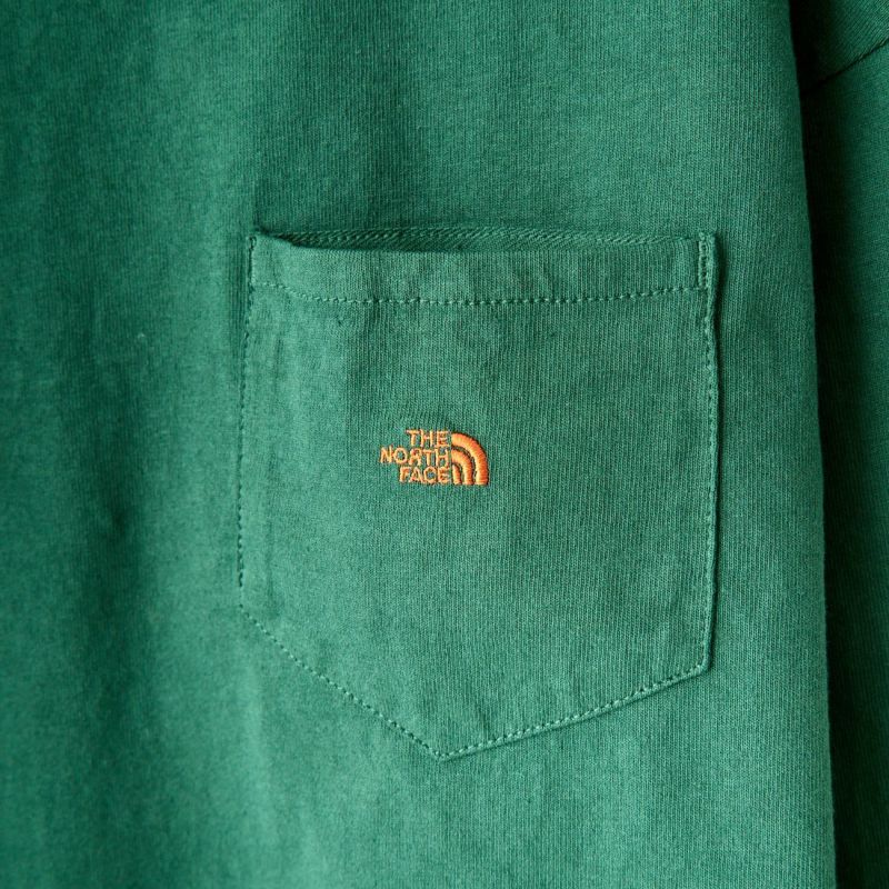 THE NORTH FACE PURPLE LABEL [ザ ノースフェイス パープルレーベル] 7ozロングスリーブポケットTシャツ [NT3305N] GO GRN/ORG