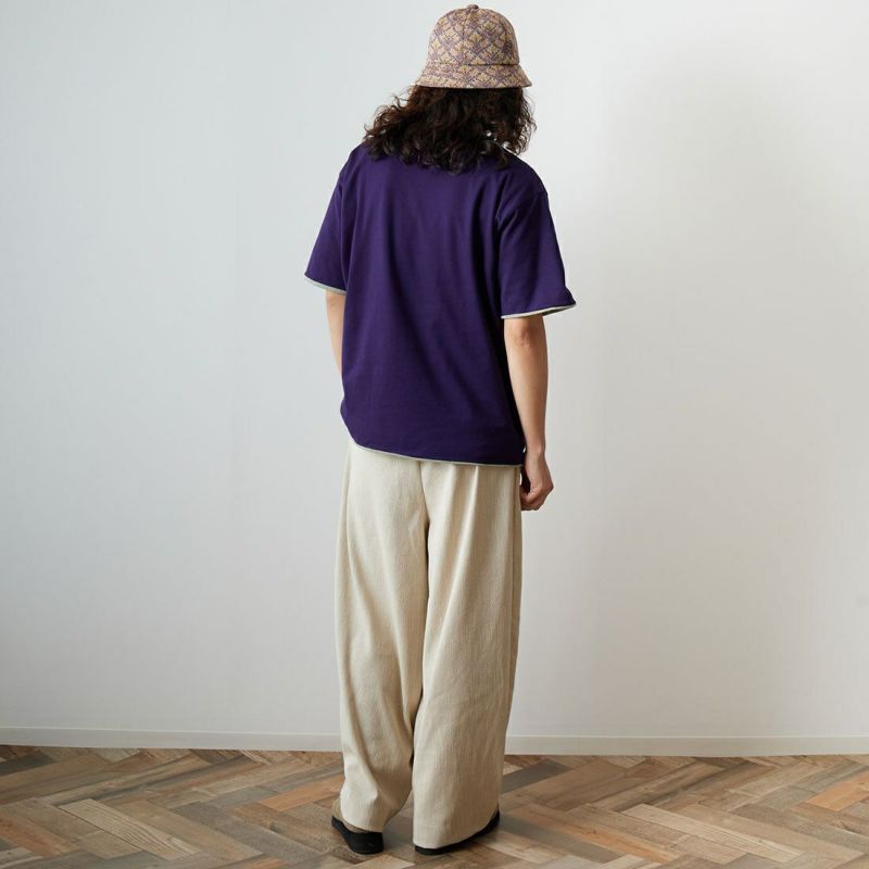 Needles [ニードルズ] リバーシブルTシャツ [MR312] B PURPLE&&モデル身長：173cm 着用サイズ：M&&
