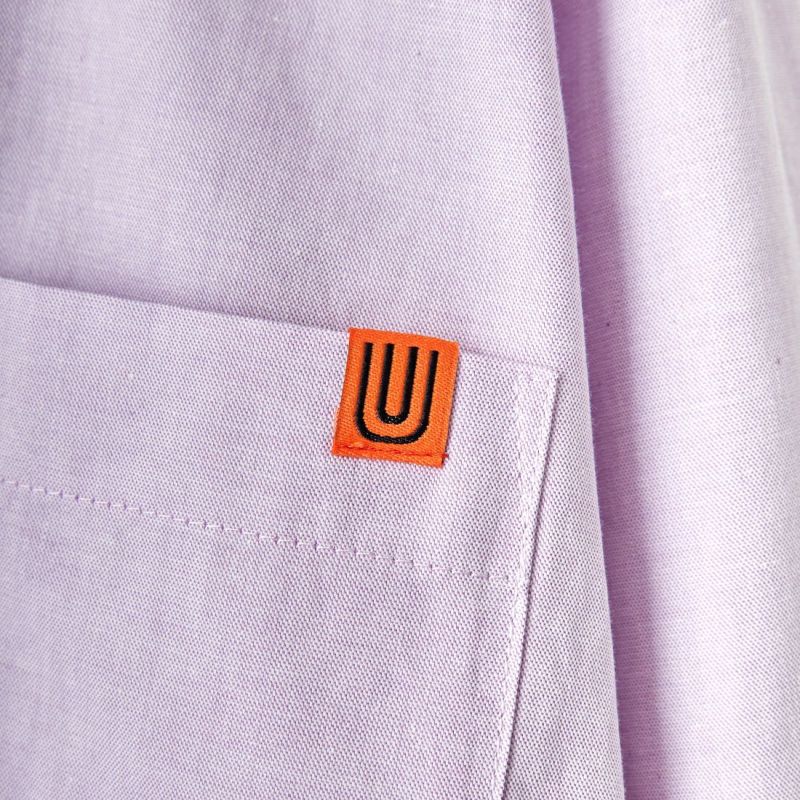 UNIVERSAL OVERALL [ユニバーサルオーバーオール] 別注 クロップド丈 ビッグポケットシャツ [U2313158IN-JF] PINK