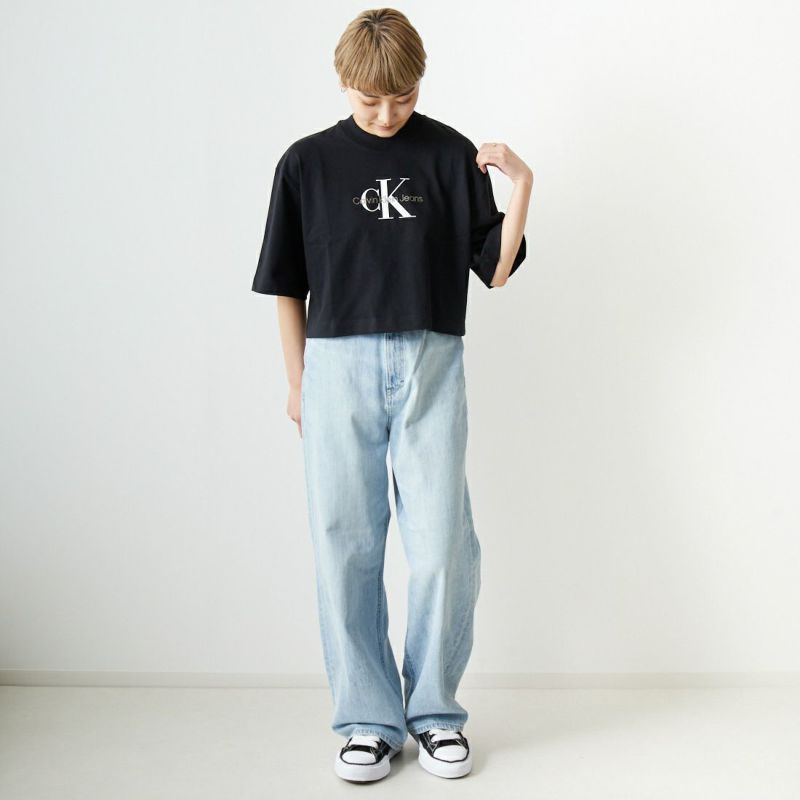 Calvin Klein Jeans [カルバンクライン ジーンズ] モノグラムロゴ ショートスリーブTシャツ [J20J220891] PF2