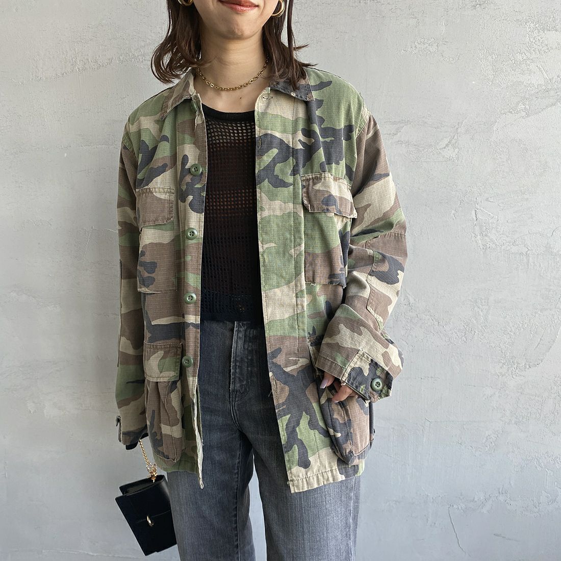 WOODLAND&&モデル身長：163cm 着用サイズ：XS&&