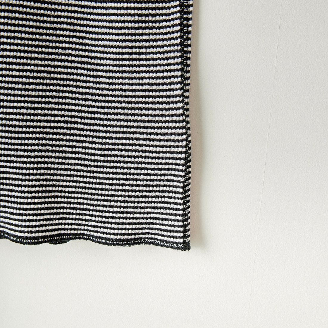 Health knit [ヘルスニット] 別注 ノースリーブワッフルTシャツ [HR2301L004IN-JF] BLACK
