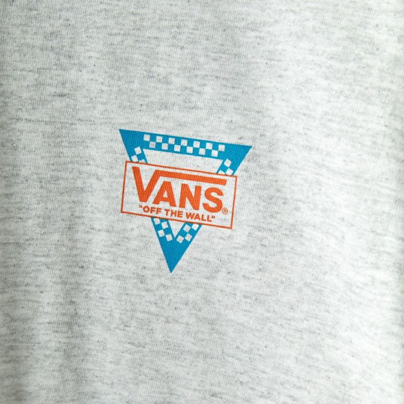VANS [バンズ] トライアングルチェッカーロゴTシャツ [123R1012500] ASH