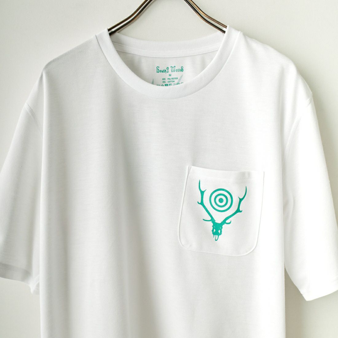 South2West8 [サウスツーウエストエイト] ポケットTシャツ [MR834] A WHITE