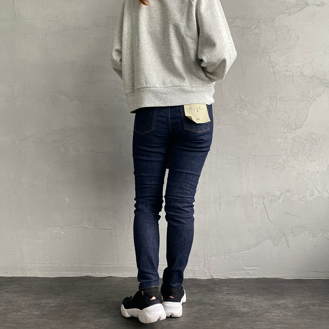 BIG JOHN [ビッグジョン] ヌードレッグ [MML106K] 001&&モデル身長：156cm　着用サイズ：S&&