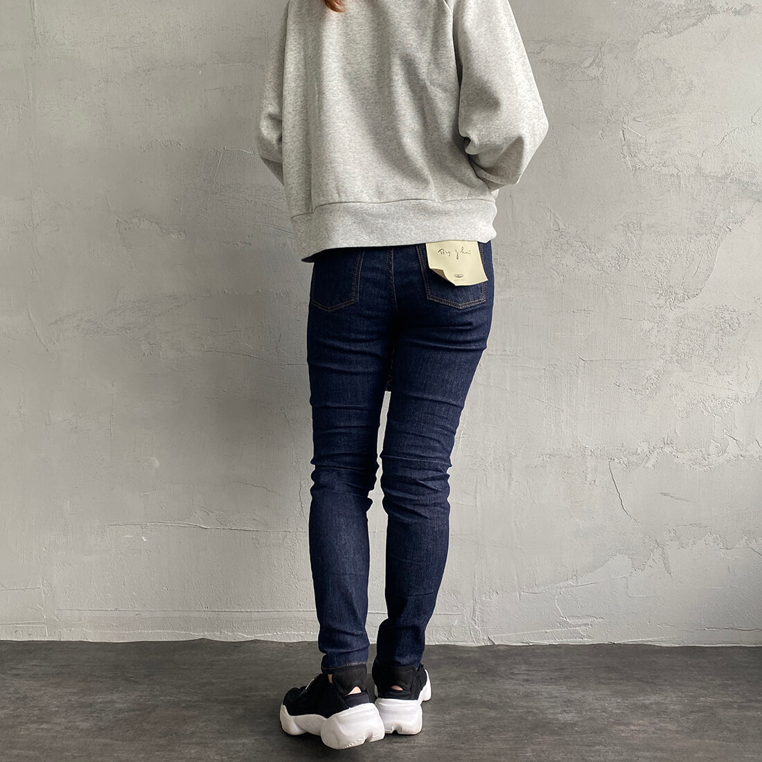 BIG JOHN [ビッグジョン] ヌードレッグ [MML106K] 001&&モデル身長：156cm　着用サイズ：S&&