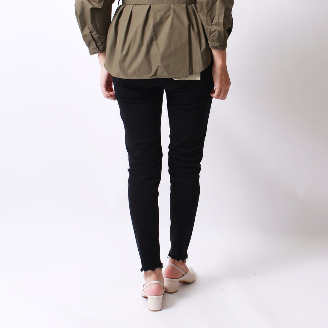 BIG JOHN [ビッグジョン] ヌードレッグ [MML106K] BK12 &&モデル身長：160cm 着用サイズ：S&&